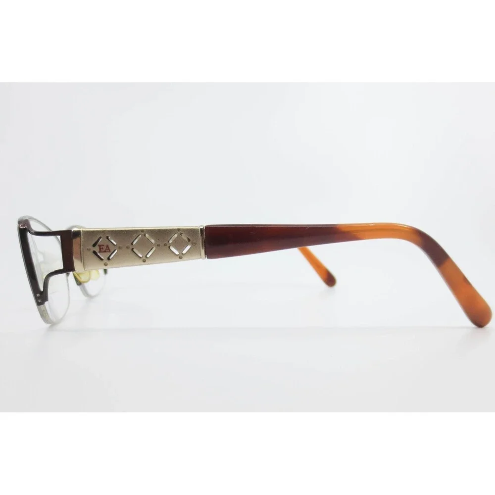 Elizabeth Arden 1082A-1 Eyeglasses Burgundy Gold Semi Rimless 51-17-130 Womens
